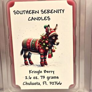 KRINGLE BERRY Southern Serenity Candles--Wax Melts/Tarts